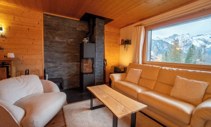 Barboleusaz Apartment | The apartment is located on Place de la Barboleuse in Gryon, close to all shops, the train station,