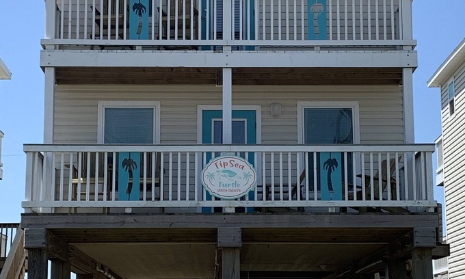 Surfside Beach House | The Beach and Surf is Just Steps Away.