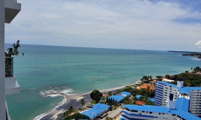 Playa Coronado Apartment | The Beach Mountain & Ocean View, building right on the beach