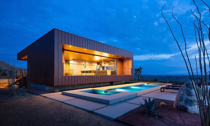 Joshua Tree House | The Box by Fieldtrip - Architectural Villa w Pool + Spa