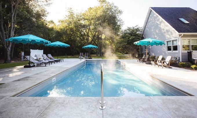 Michigan City House | The Bungalow - new pool, hot tub, & fire pit