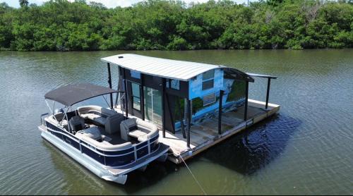 Grant-Valkaria Boat Rental | The Burrow-a floating cabin