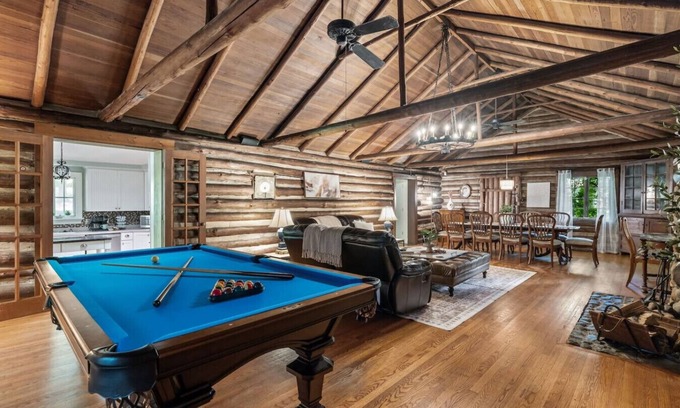 Old Irving Park Cabin | The Cabin - Fire Pit, Pool Table, Spacious