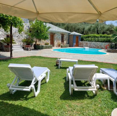 Koropi Villa | The Cocoon and olives Hut