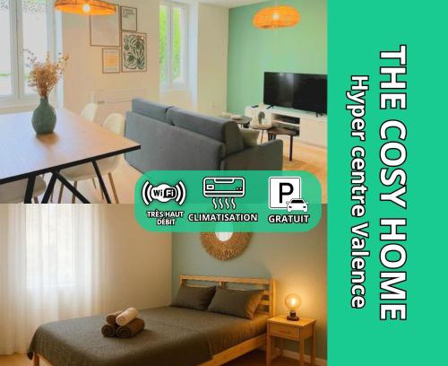 Valence Apartment | THE COSY HOME Centre ville Parking Clim