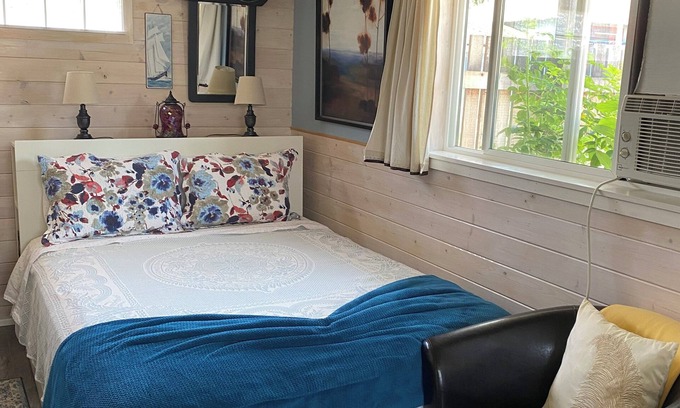 Kaslo Cottage | The Cottage is central but still a quiet delight. Lovely back yard! Perfect for2