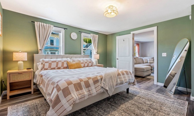 Southern Coast Apartment | The Downtown Den - King Bed, Dog Friendly, Fire Pit, Parking, Family Friendly