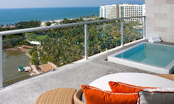 Valle Dorado Apartment | THE GRAND BLISS TWO BEDROOM SUITE in Nuevo Vallarta with Plunge Pool, WiFi, AC