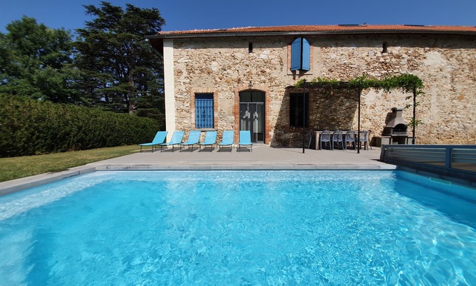 Cahuzac House | The hunting lodge of Castle Portos, Airconditioning, an own heated swimming pool