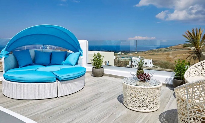 Messaria Villa | The King's Throne house with Jacuzzi & Sea view