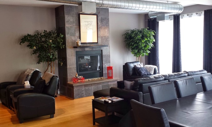 Shorewood-Tower Hills-Harbert Condo | The Lake's Warm! Book for August! Relax. Hot tub - Steam Shower - Fireplace.