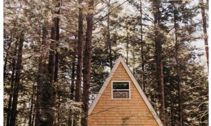 Standish Cabin | THE LILLIPAD.Off-grid A frame. Sebago lake region!