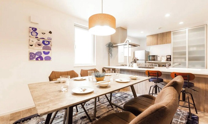 Toyohira House | THE MOONA vacation rental house Parking available for 2 cars on site4 bedroomsMAX 12 people/Sapporo Hokkaidō