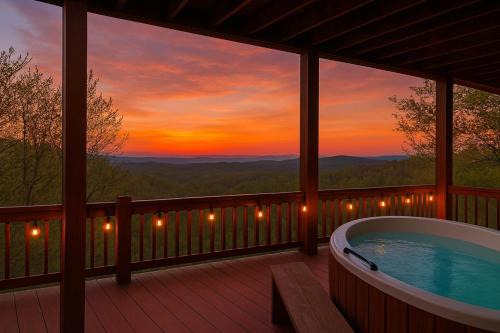 Wolf Laurel House | The Mountain Hideout~Swings~Hot Tub~Views~Decks