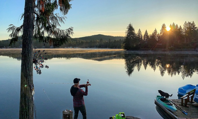 Shelton Cabin | The perfect place for a private romantic get away. Pet friendly too!