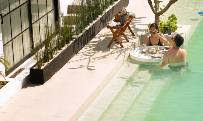 San Juan Bed & Breakfast | The Poolside Honeymoon Suite by Aginana Villas, our most sought after offering.