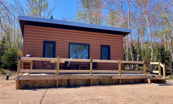Ingonish Beach Cabin | The Snuggy -NEW! Ocean views -Private - Eco-Lux - King Bed - Adults Only!