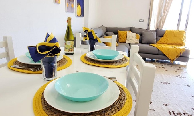 Shkembi i Kavajes Apartment | The Yellow Apartment in Durres