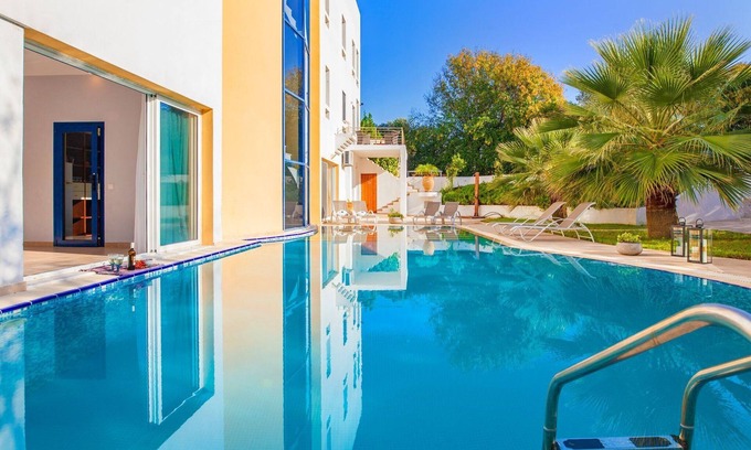 Filerimos Villa | Themis Private Villa in Rhodes | Private Pool & Jacuzzi | 5 Bedrooms Sleeps 14.