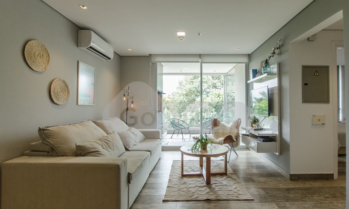 Asuncion Apartment | This apartment is a 1 bedroom(s), 1.5 bathrooms, located in Asunción, Asunción.