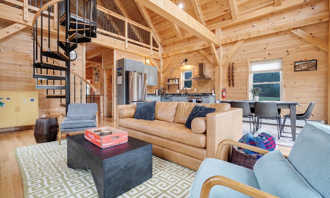 Bethel House | Timberframe North- Charming Chalet in the Mountains of Maine