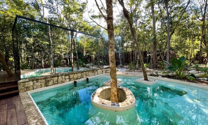 Francisco Uh May Apartment | Tinyhome Meets Glamping Mayan Jungle Experience!
