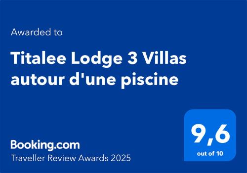 Saint-Francois Cabin | Titalee Lodge 3 Villas autour d'une piscine