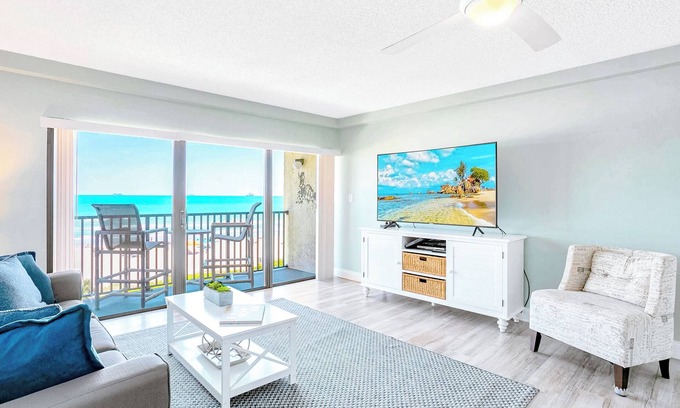 Cocoa Beach Condo | Top-Floor Penthouse Retreat with Panoramic Direct Beach Views