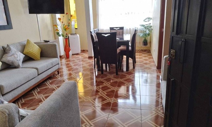 Lima Apartment | Top Floor Private Condo 2 Bed 1 Bath Apt. Walk to Videna in San Luis.