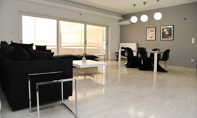 Athens Apartment | 'Tower View' to Acropolis, 300m from metro station Ano Patissia