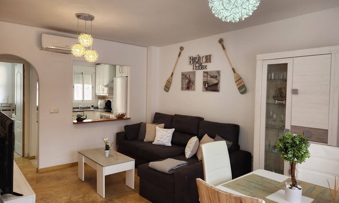Palomares House | Tríplex Adosado de Estancia Marítima a 2 Minutos de la Playa!