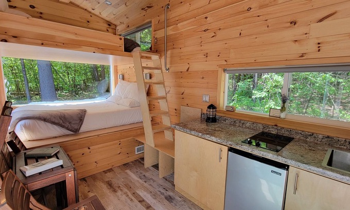 Dorchester Apartment | Trailside Stays - Tiny House in the Woods-Escape to Nature. Cardinal