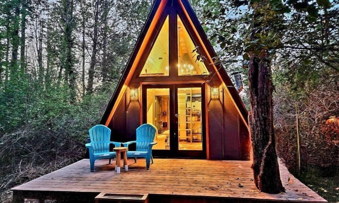 Highline Cabin | Tranquil A-Frame Cabin Retreat Nature's Serenity