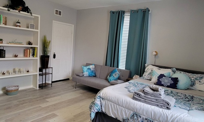 Denton Apartment | Tranquil Oasis close to TWU & UNT Modern 1 Bedroom Private Apartment