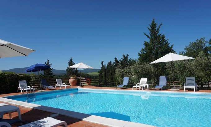 Montecatini Val di Cecina House | Trilocale 4 with pool and WIFI in the Tuscan nature for 6 people