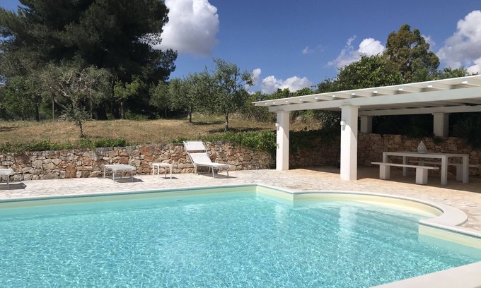 Martina Franca Resort | Trulli and Lamia in Apulia, private pool 7 beds BBQ, wood-burning oven, parking lot