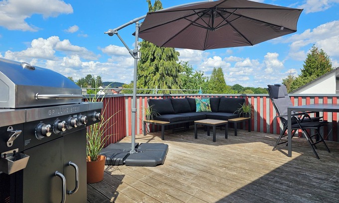 Wehrda Apartment | Tucan - Rooftop Terrace With View, Bbq, Ps4+streaming