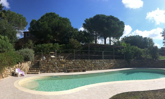 Manciano House | Tuscan Stone Farmhouse for 16 guests, amazing view, vineyards and olive trees