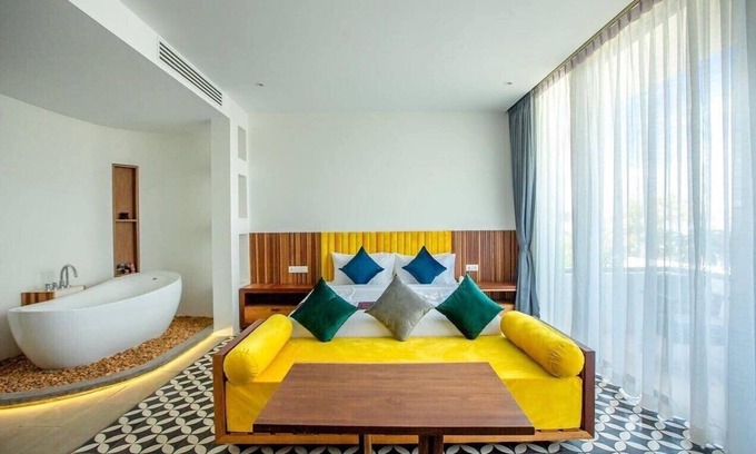 Taphul Village Area Villa | Tushita Villa Pool and Gardens