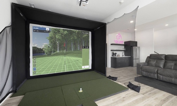 Hollister House | Two homes (sleeping 50) golf simulator, outdoor sauna, hot tub & fire table