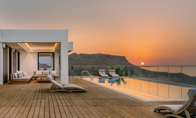Vathianos Kampos Villa | Unique Architecture, Sea view, 5* Luxury Amenities