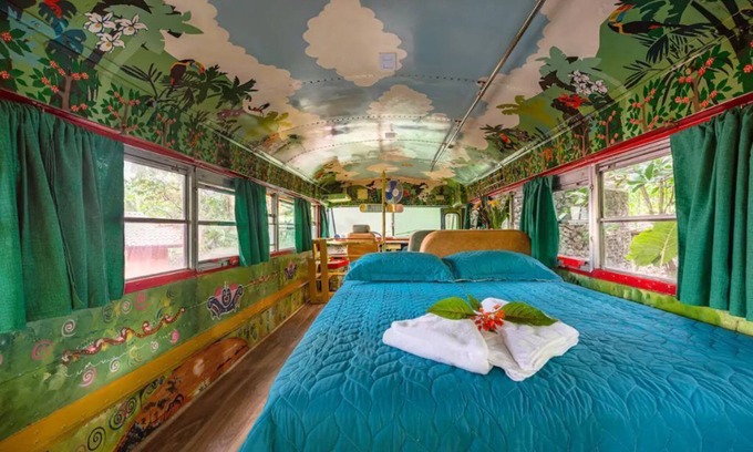 Concepcion House | UNIQUE COLOURFUL BUS NEAR AIRPORT COSTA RICA