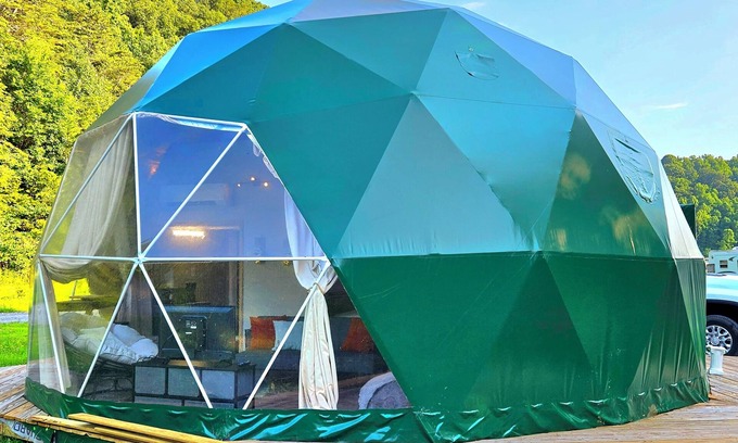 Mohawk Cabin | Unique Glamping Dome @ Mammoth Ridge RV Park and Campground.
