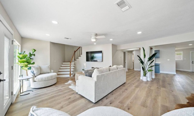 West Livingston House | Unique lakefront home with private pier, stunning views, and a pool