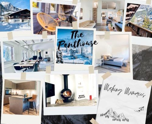 Blausee Apartment | Unique Penthouse with Gallery and Mountain View