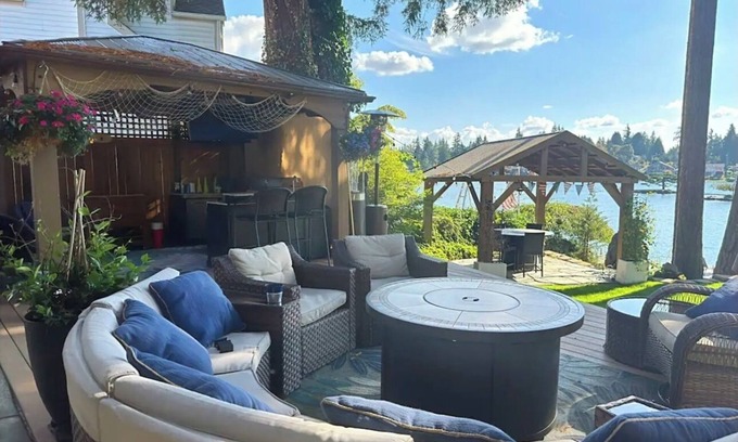 Bonney Lake House | Unique stay where Camper meets resort. Lake front and countless amenities.