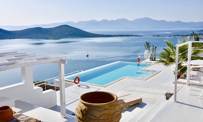 Elounda Villa | Unique villa with breathtaking sea view : Emotion Art Villa