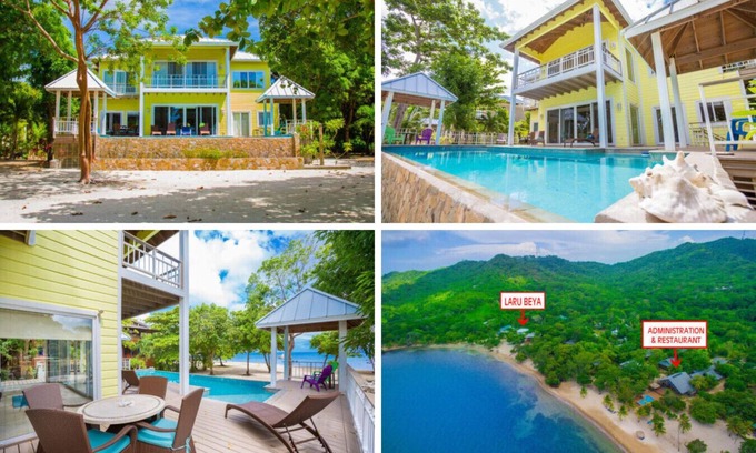 Palmetto Bay Villa | Updated Beachfront Paradise, Infinity Pool Roatan