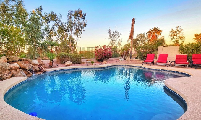South Mountain House | Upgraded Golfer's Oasis! Heated Pool, BBQ, Gate Guarded & Pet Friendly!