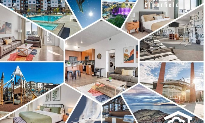 Clearfield Apartment | Upscale 2BR Apartment with Pool, Fitness Center, and Near Hill AFB and Local Dining